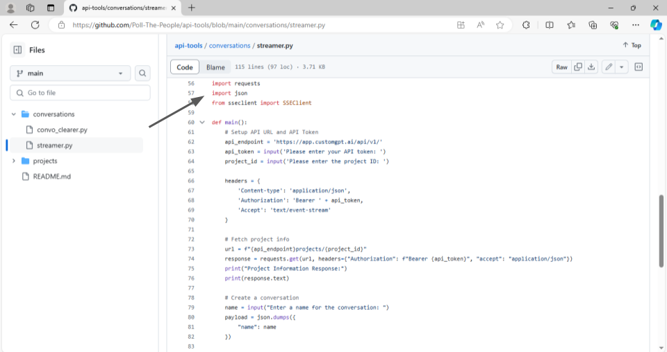 streaming chatbot text example rehosted 1