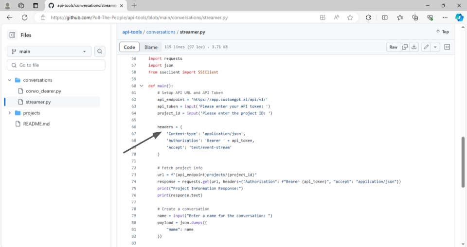 streaming chatbot text example rehosted 3
