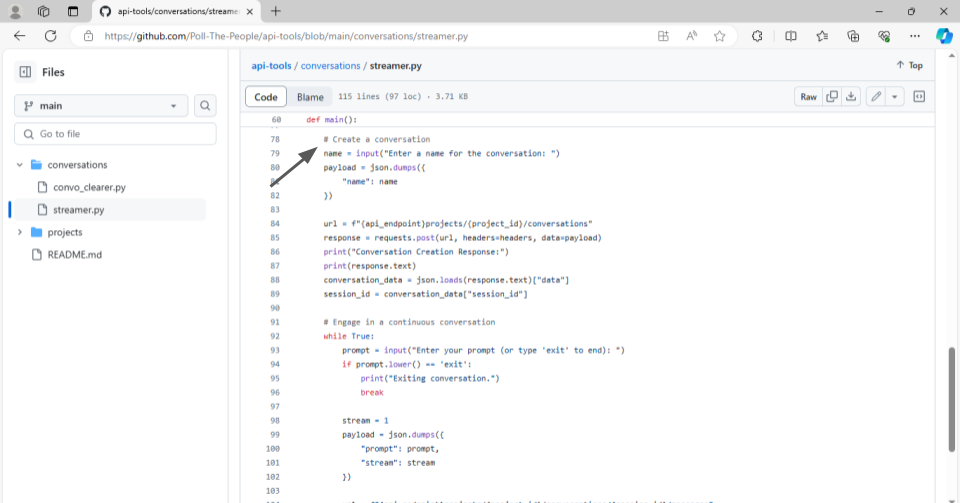 streaming chatbot text example rehosted 5
