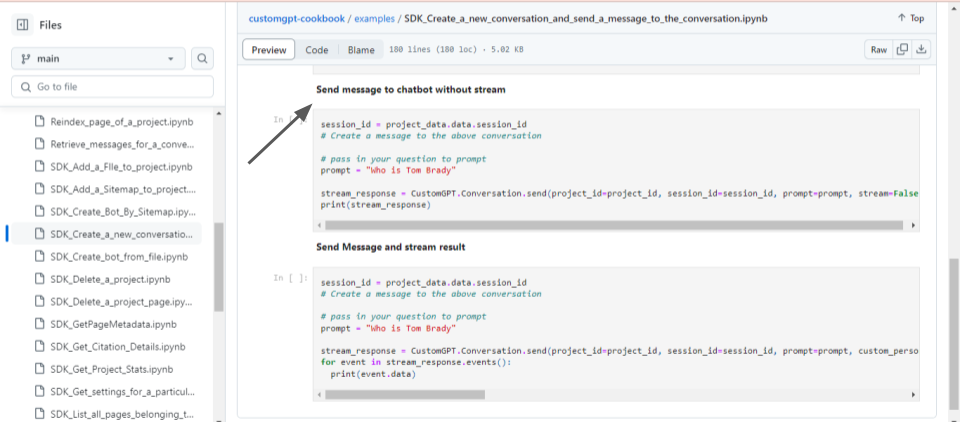 streaming text using api and sdk rehosted 11
