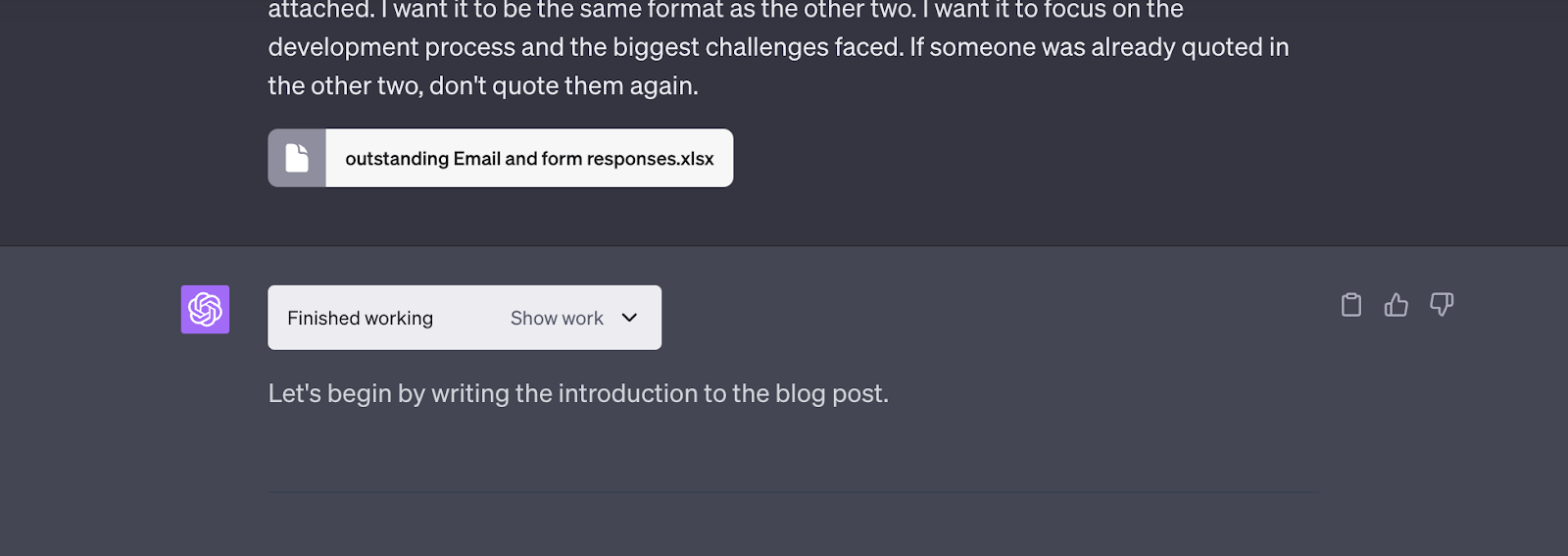 use chatgpt code interpreter to analyze spreadsheets recovered wb 4