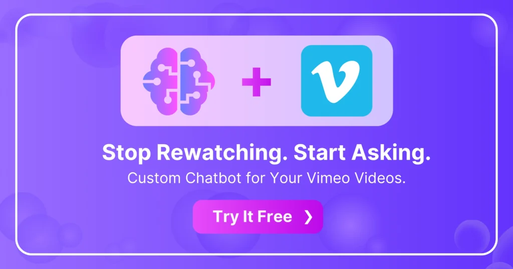 Vimeo AI: Chat With Your Video Library | CustomGPT.ai