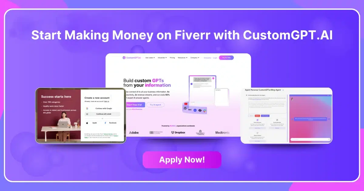 How Fiverr Freelancers Can Make Money Helping Businesses Implement AI with CustomGPT