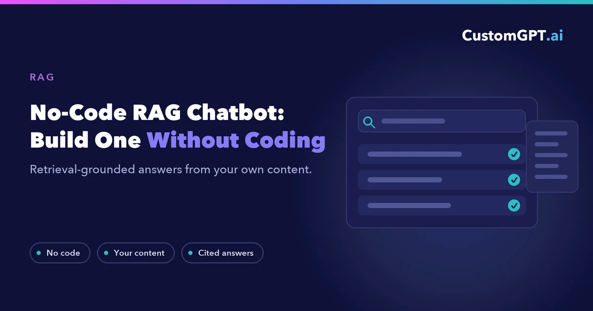No-Code RAG Chatbot: How to Build One Without Coding