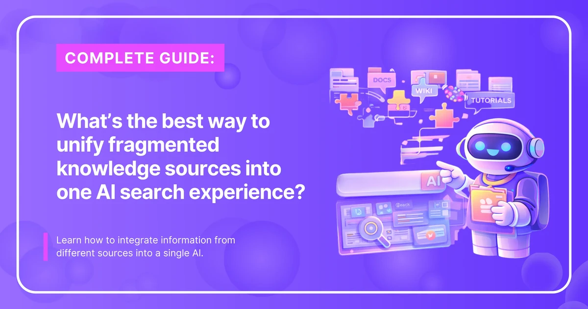 Unifying knowledge sources into AI search
