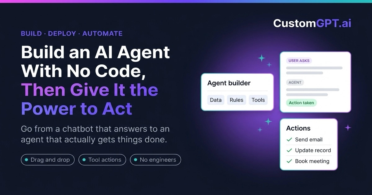 Build a No-Code AI Agent, Then Give It the Power to Act