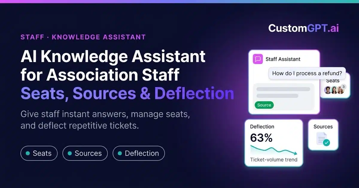 AI Knowledge Base for Association Staff