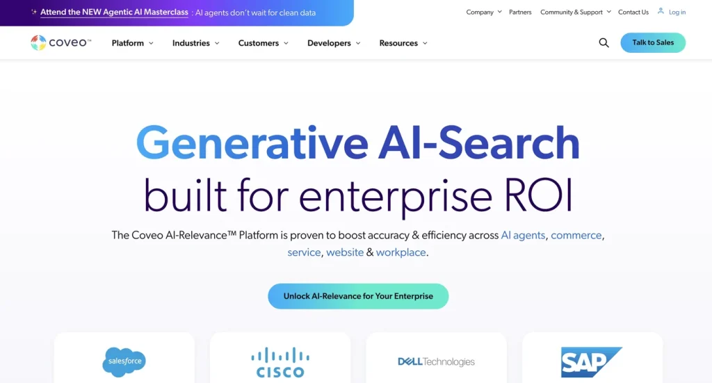 The Coveo website.
