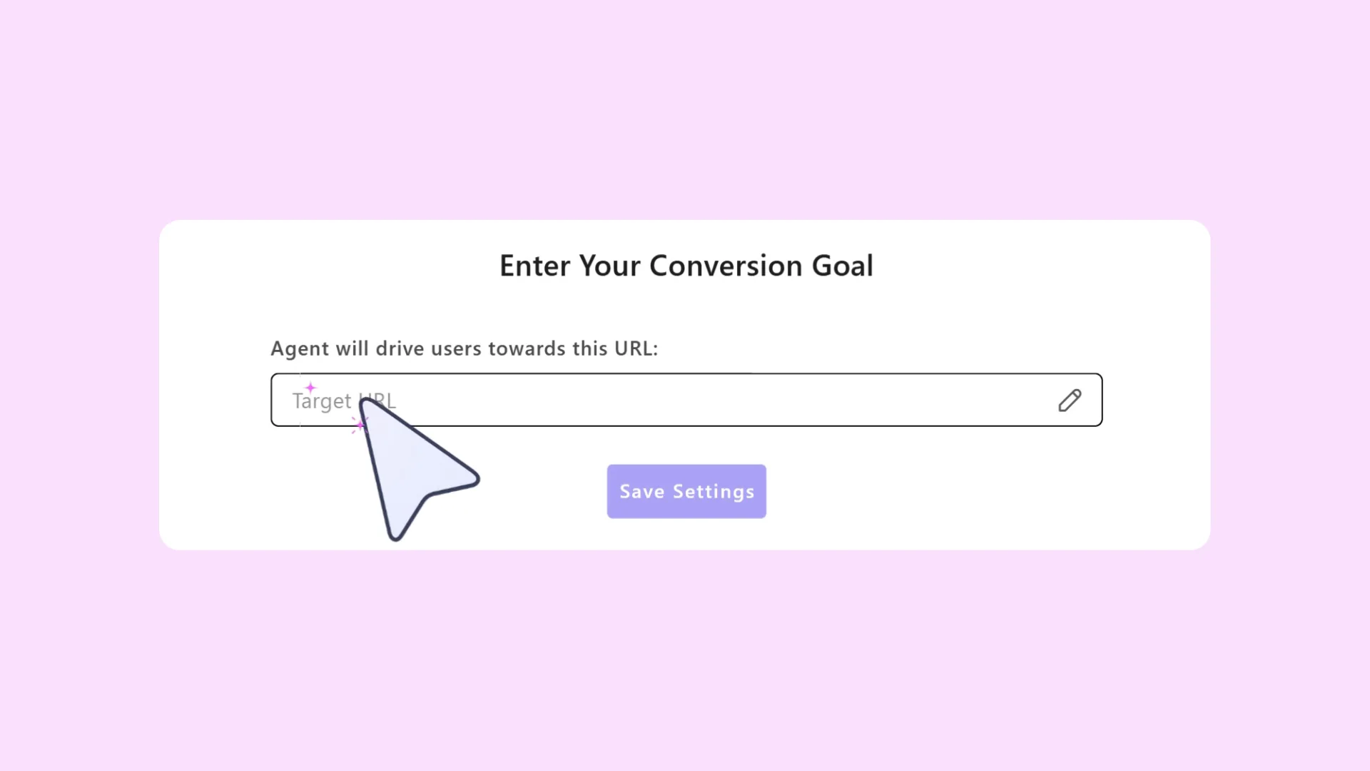 Setting the page a Revenue Agent should send visitors to