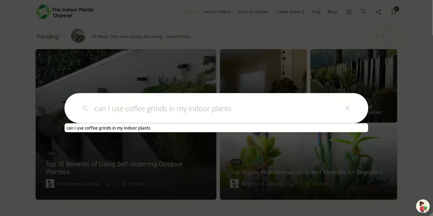 A generative answer appearing above a site’s own search results