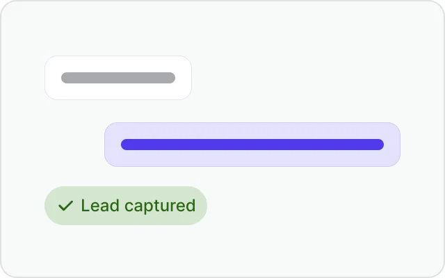 A lead captured mid-conversation and pushed to the CRM.