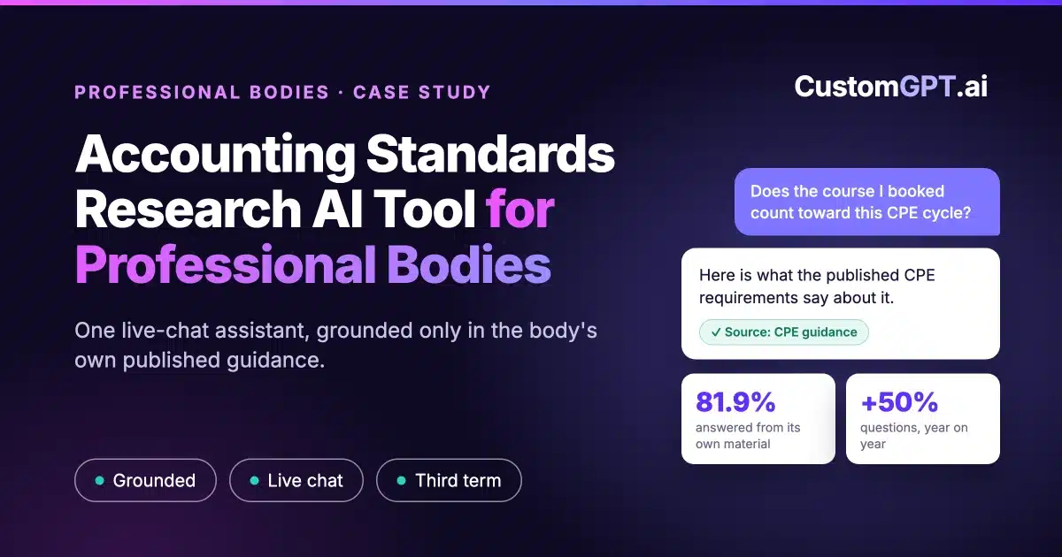 Accounting Standards Research AI Tool for Professional Bodies