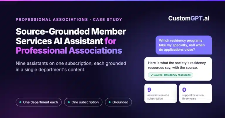web member services ai assistant professional associations banner